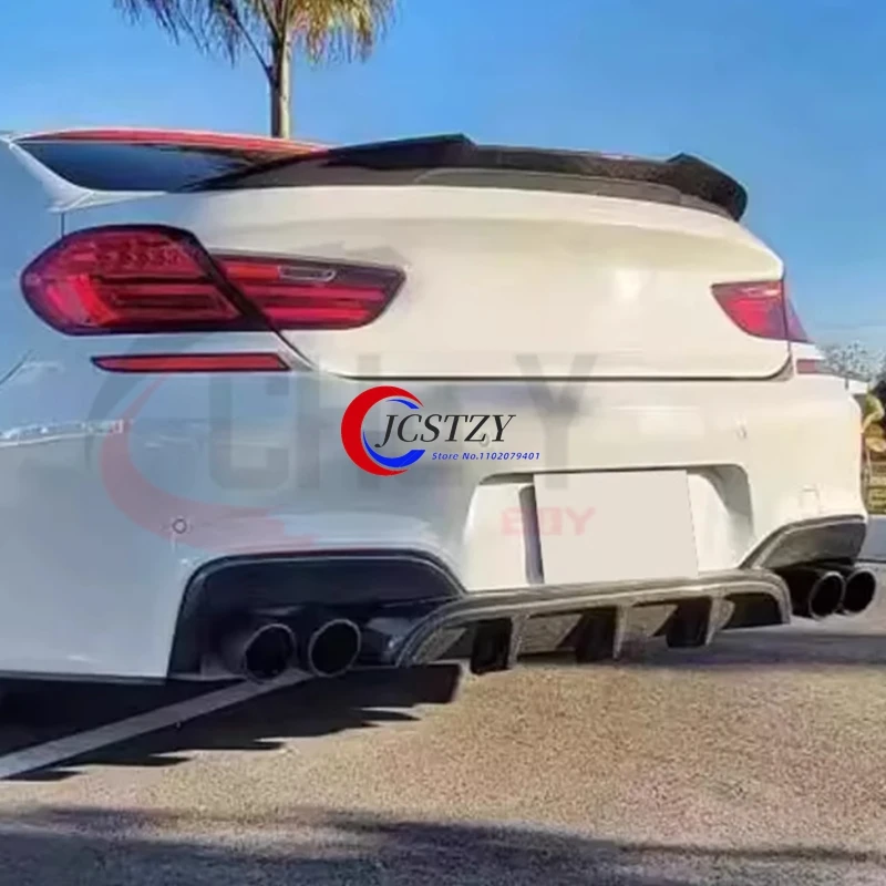 Для BMW 6 серии F12 F13 2-дверный спойлер в стиле PSM из углеродного волокна, крыло багажника 640i 640d 650i