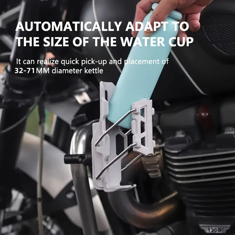 Adjustable Cup Holder - Lightweight 360° Bike & Motorcycle Cup Holder | Automatic Tightening, Secure Grip for Cans & Bottles