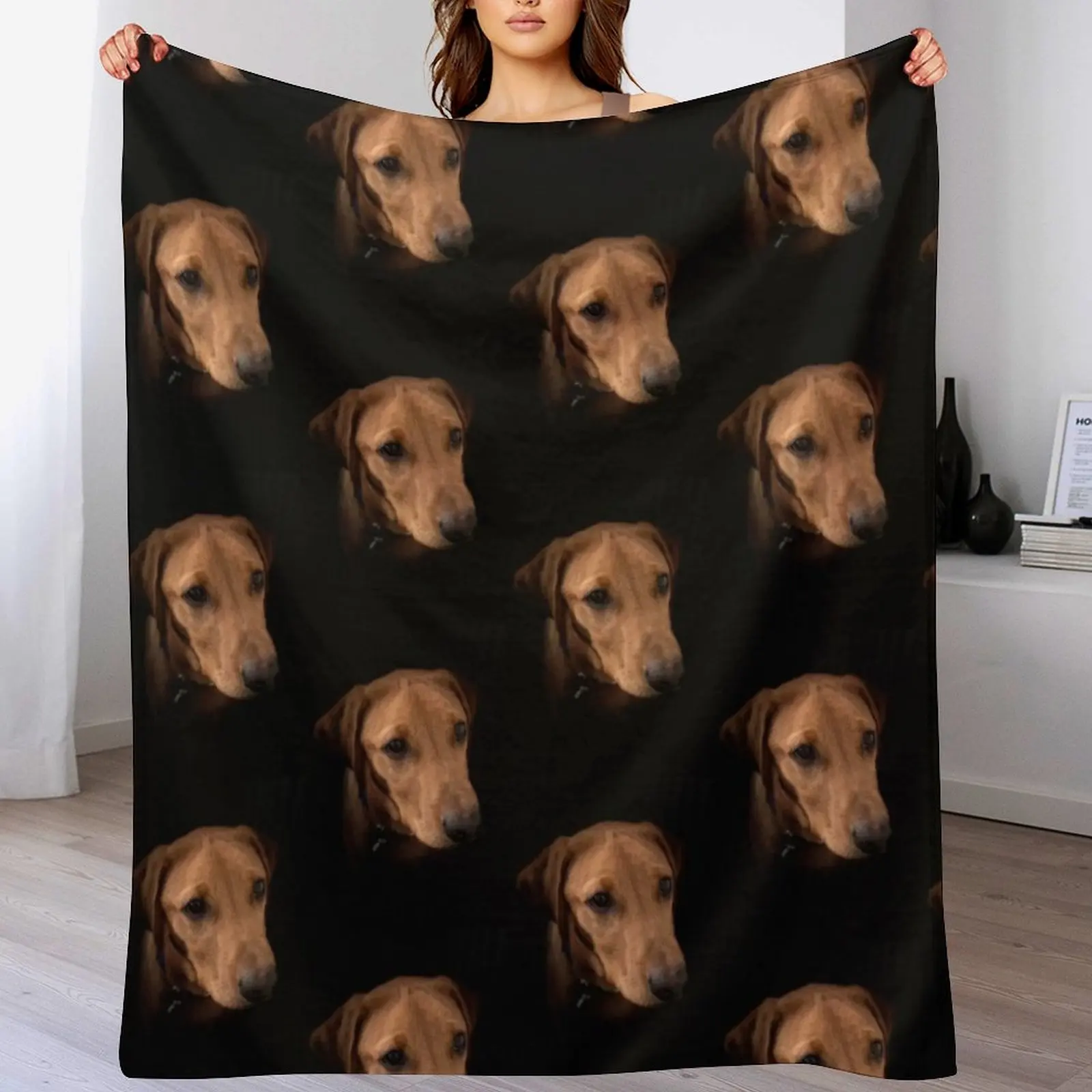 

Fox Red Labrador - Dexter Throw Blanket Thermals For Travel christmas decoration Hairy blankets ands Blankets