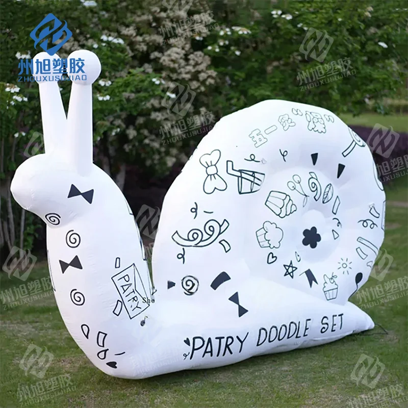 

Funny Painting giant inflatable snail for kindergarten playgrounds art activiting advertising