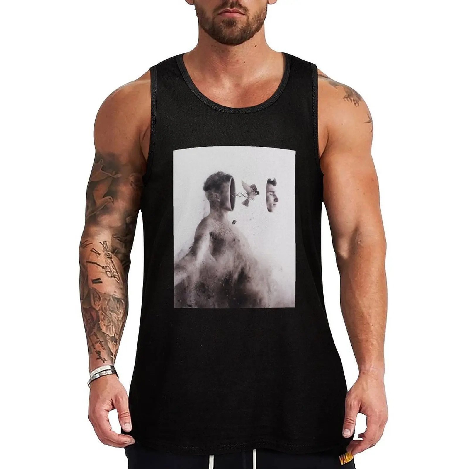

Wake Up Tank Top Basic Sleeveless Casual Tee Solid Lightweight Top
