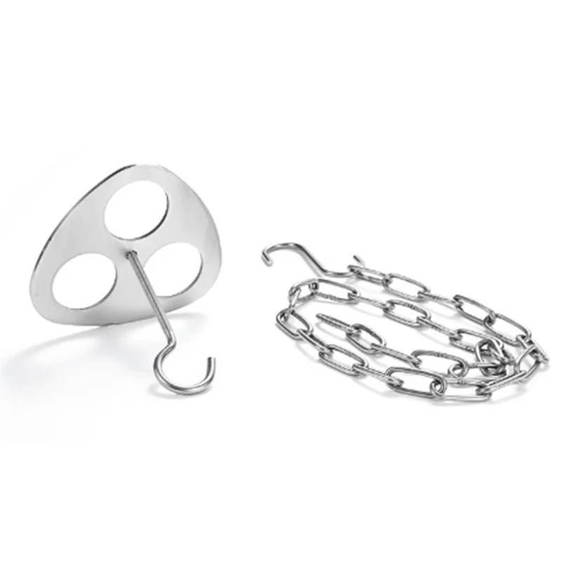 -A25M الشواء في الهواء الطلق التخييم شماعة من الفولاذ المقاوم للصدأ، التخييم ترايبود شماعات، رف وعاء، رف الشواء، شماعة فرع شجرة