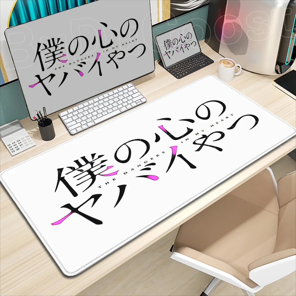 Kawaii HD Printing Rubber Large Mouse Pad Hot Anime The Dangers in My Heart Yamada Anna Laptop Desk Keyboard Mats PC Accessories