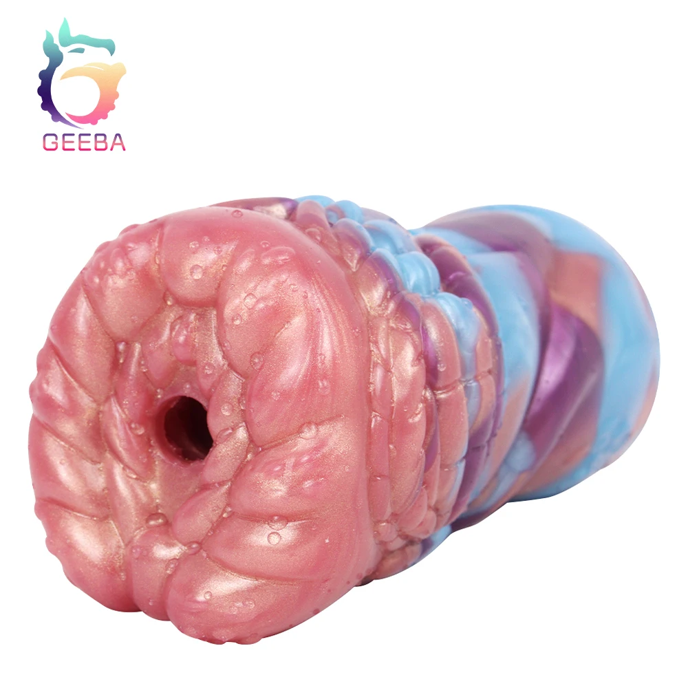 

GEEBA Colourful Beast Single Sole Imitation Pussy Anal Aircraft Cups Male Masturbators Threaded Pellets Buttocks Penis Trainers