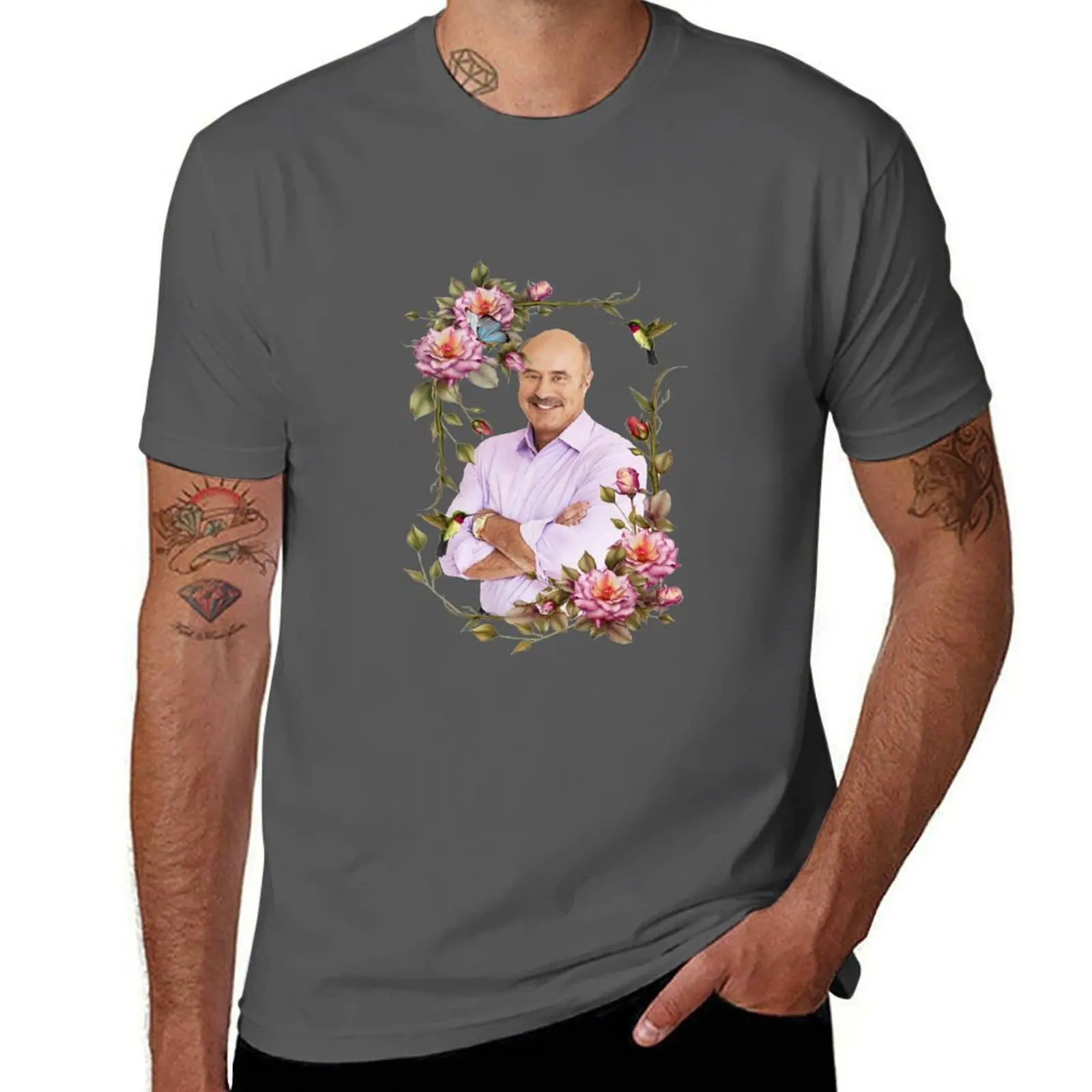 

Elegant Flower Frame - Dr. Phil T-Shirt t shirt man designer t shirt man cotton T-Shirt