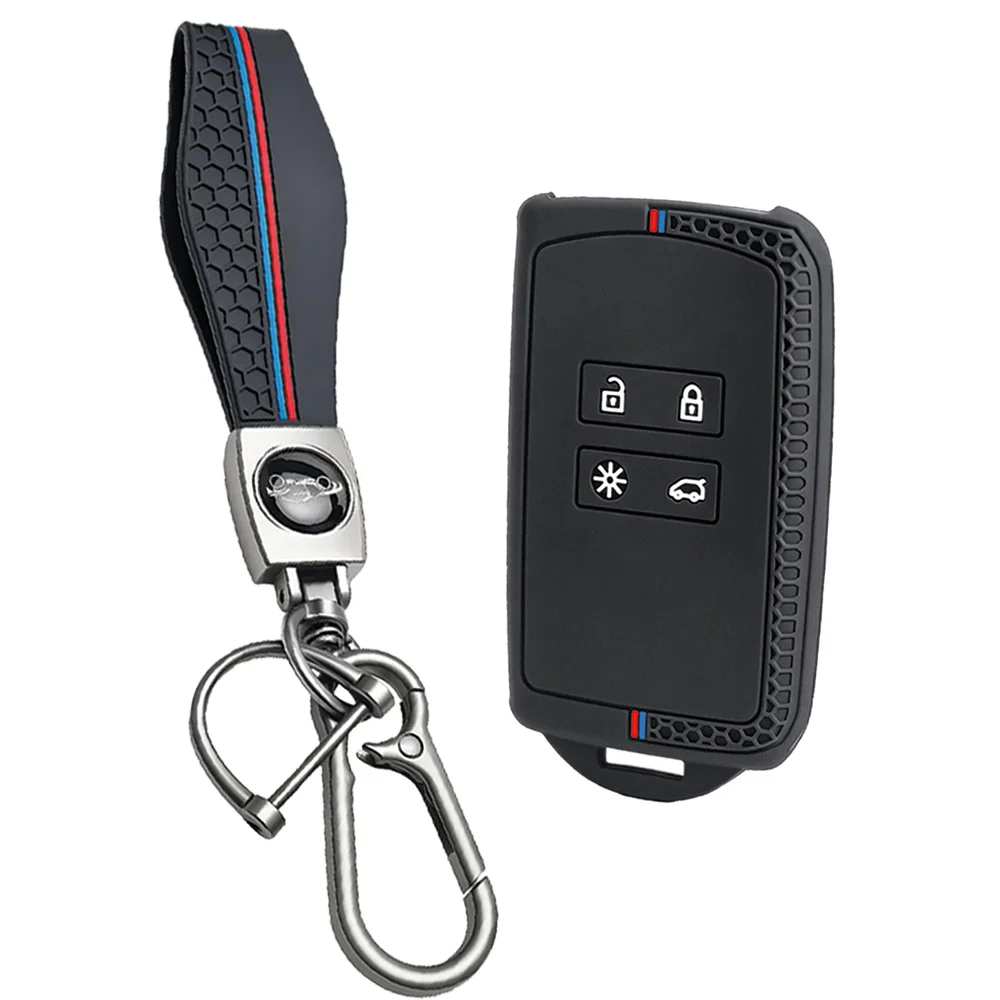 For Renault Clio Kadjar Captur Koleos Espace Master Talisman Scenic Megane 4 Arkana Sandero Protective Silicone Key Cover