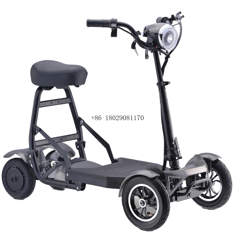 four wheels mobility electric elderly scooter 36V10AH lithium battery Folding