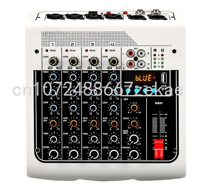 Live Stage KTV Audio Mixer for Pc 6 Channel Sound Table Mixing Card Digital Consoles Controller Professional Console Dj