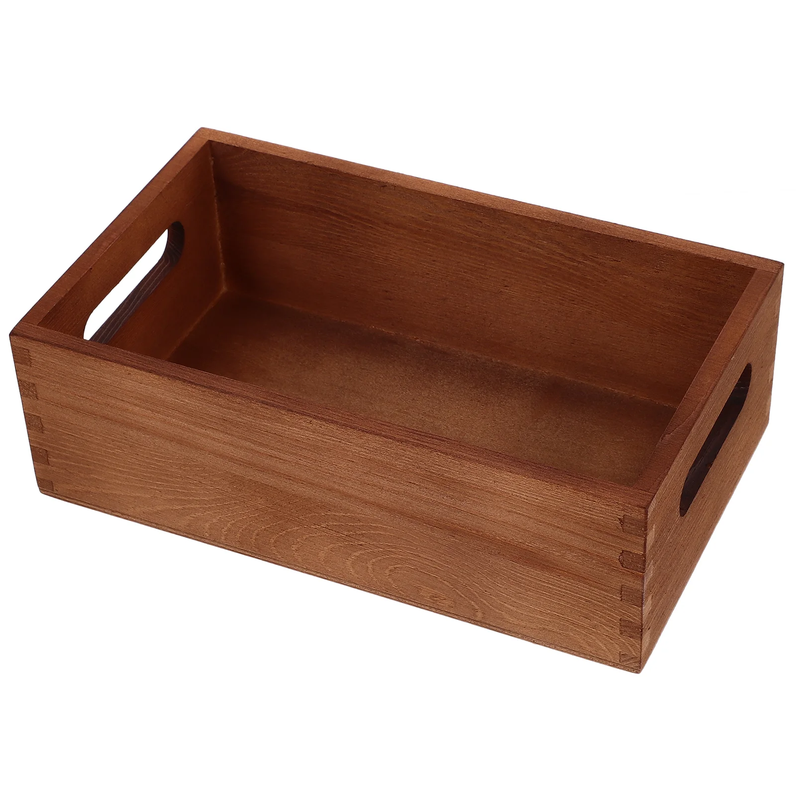 1 قطعة صناديق تخزين الخشب مقبض صندوق صغير مصبوغ صناديق ganization حاوية الغرفة صناديق قفص طبيعي حلول مكتب ganizer