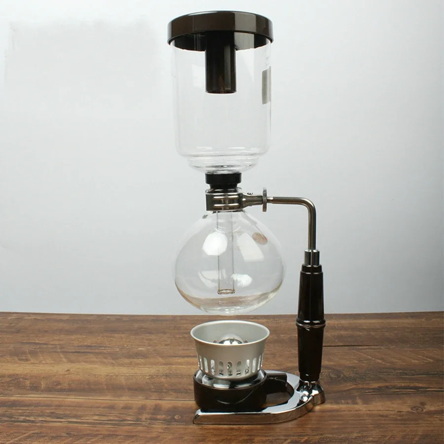 2/3/5 Cups Glass Siphon Coffee Maker Vacuum Pot Filter Tool Coffee Syphon Pot