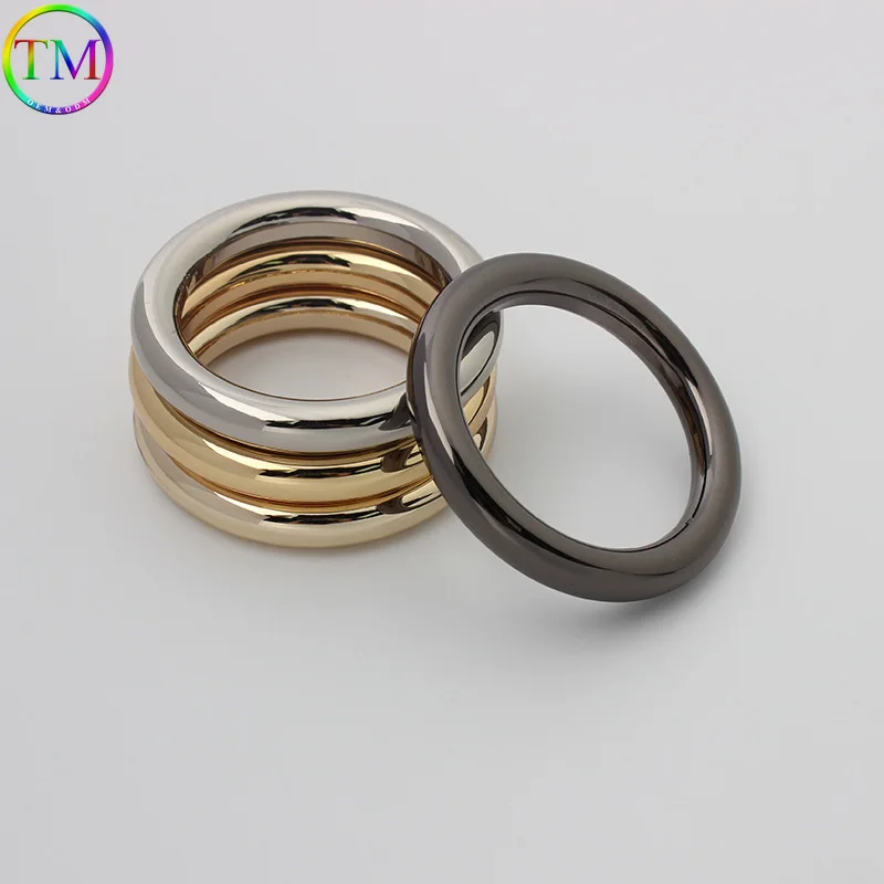 10/50 buah 6 ukuran 10-38mm O cincin terhubung gesper O cincin untuk wanita mode kulit rantai tas tali Diy aksesoris perangkat keras