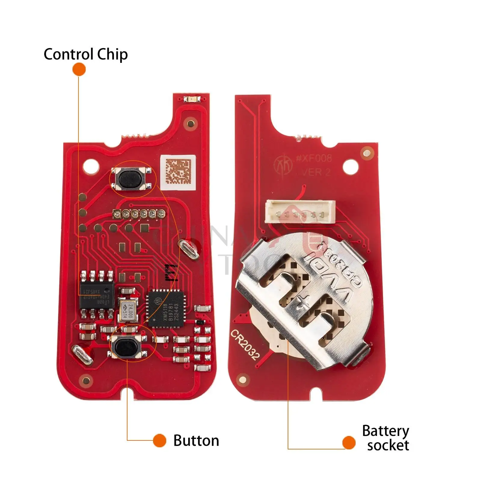 Xhorse XKTO21EN الجيل الثاني سلك مفتاح بعيد لأزرار تويوتا 2
