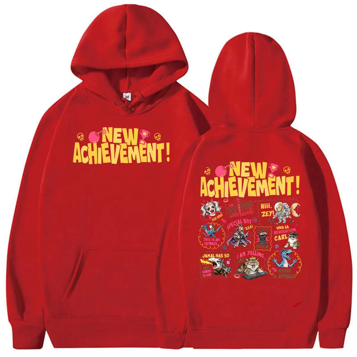 New Achievement Dungeon Crawler Carl Hoodie Princess Donut Game Pullover Sweatshirt Men Women Vintage Long Sleeve Fashion Hooded