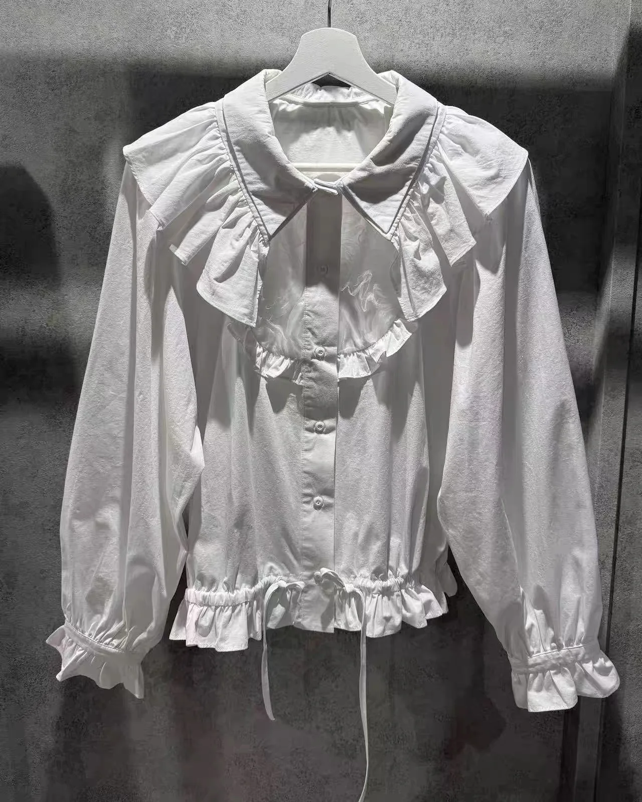 

Long Sleeve Shirt New Arrival Kirikomi Home Point Dot Commute Style Loose Fit Women's Premium Fashion Shirt Not Deform