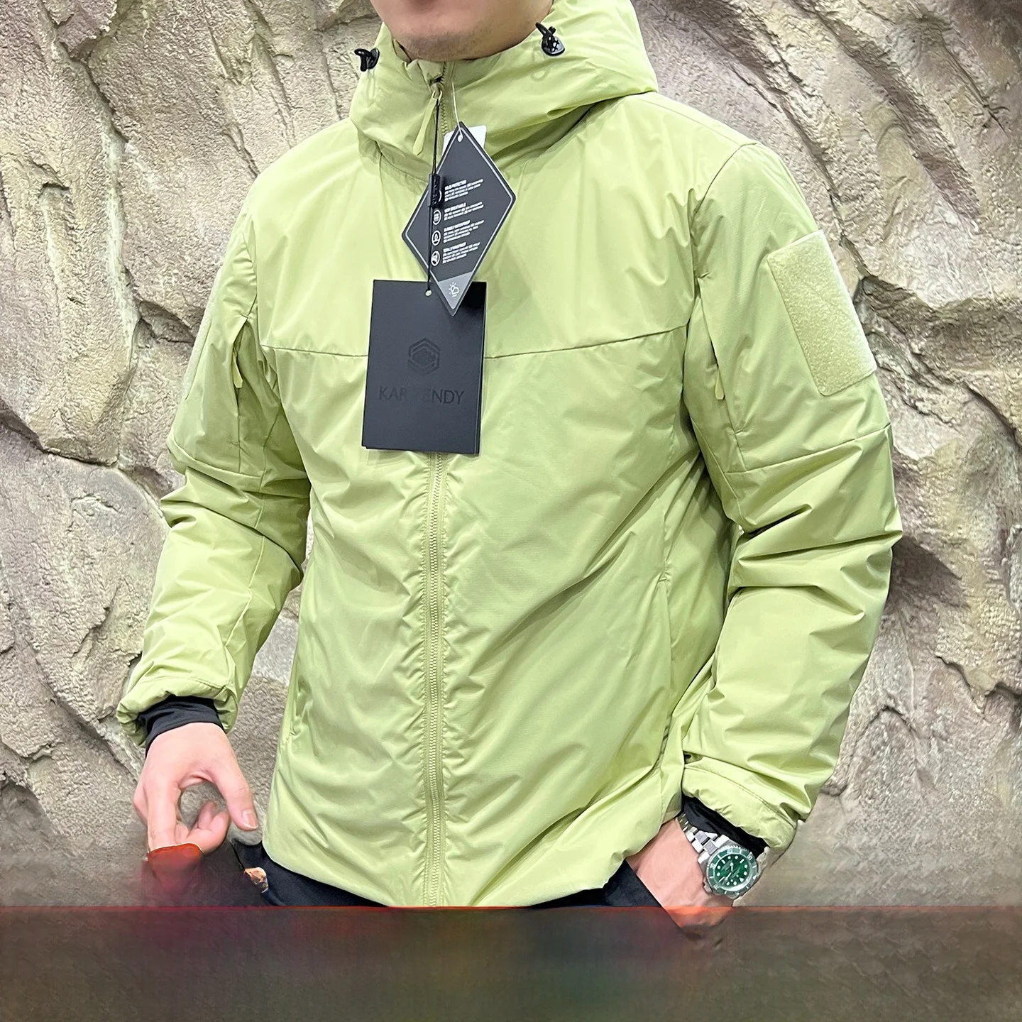 

Thiened Cotton Jaet for Couples Outdoor Men's Women's Autumn Winter Windproof Waterproof Stand Fit Long Sve Hoodie