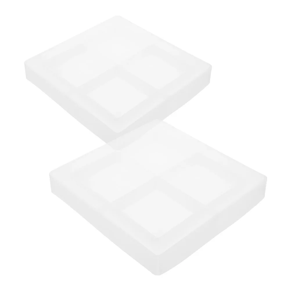 2Pcs DIY Silicone Ashtray Mold Square Shape Reusable Tearproof Mold for Epoxy Resin Crafts Tray Decoration DIY Making Supply