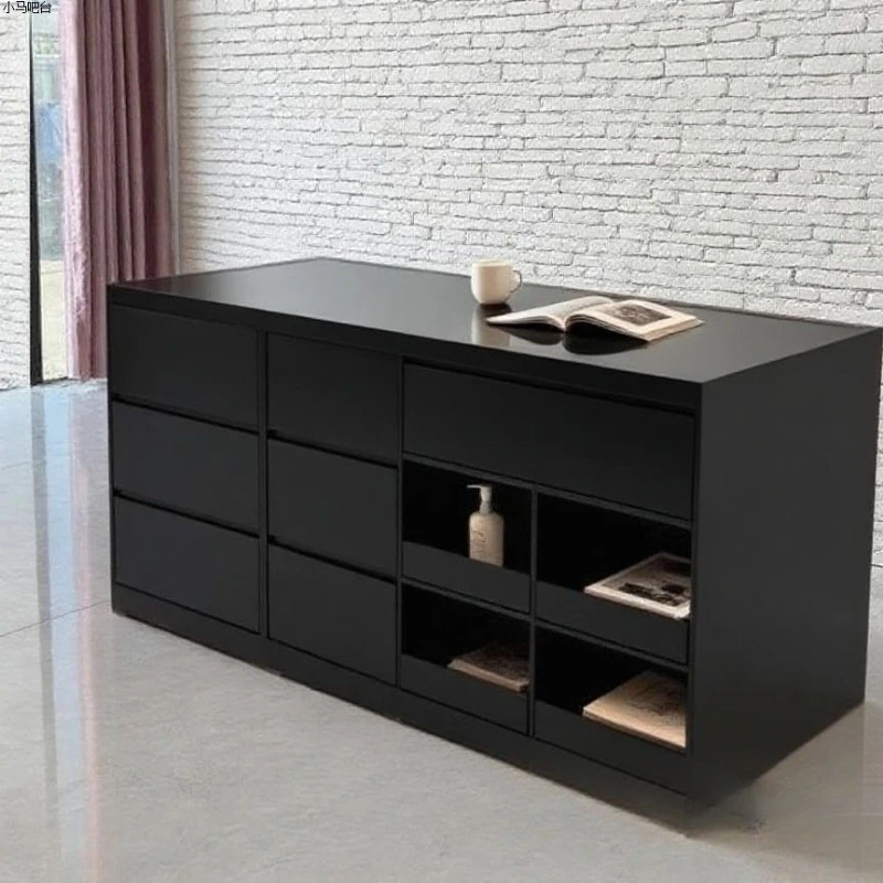 

Clothing store Nakajima cabinet checkout page counter with glass ornaments jewelry display case flowing water table