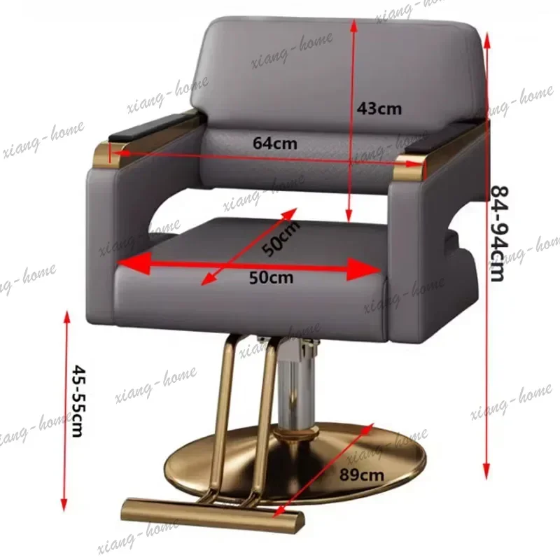 LSBarbershop Kids Barber Chair Mirror Braiding Hairdresser Equipment Barber Chair Esthetician Shop Silla De Spa Salon Furniture