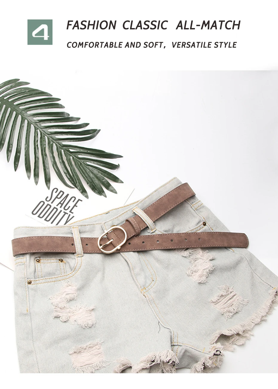 Maikun Neue frauen Gürtel Mit Legierung Pin Schnalle Weiche Und Bequeme Jeans Gürtel Mädchen Kleidung Gürtel – Detail 7
