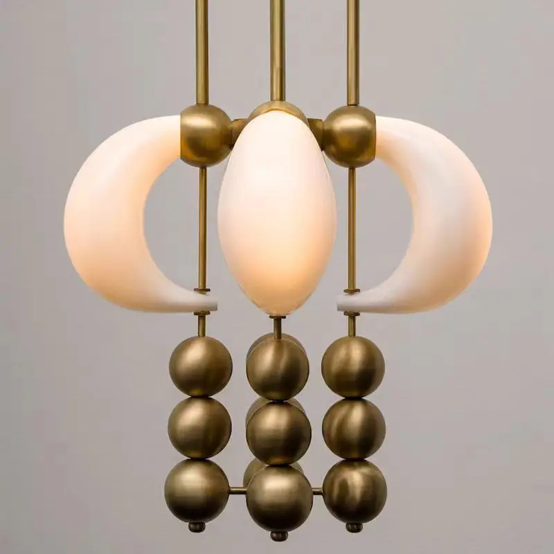 

2026 Modern Luxury Ceiling Decoration Pendant Light For Room Villas Dining Table Coffee Table Bedroom Art LED Suspension Chandel
