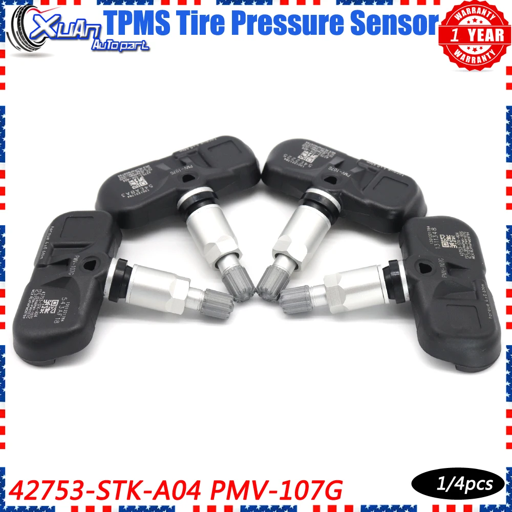 Xuan TPMS Tire Pressure Sensor Monitoring System 42753-STK-A04 For Acura MDX TSX RDX Honda Pilot 2007-2015 PMV-107G 315Mhz 3.5L