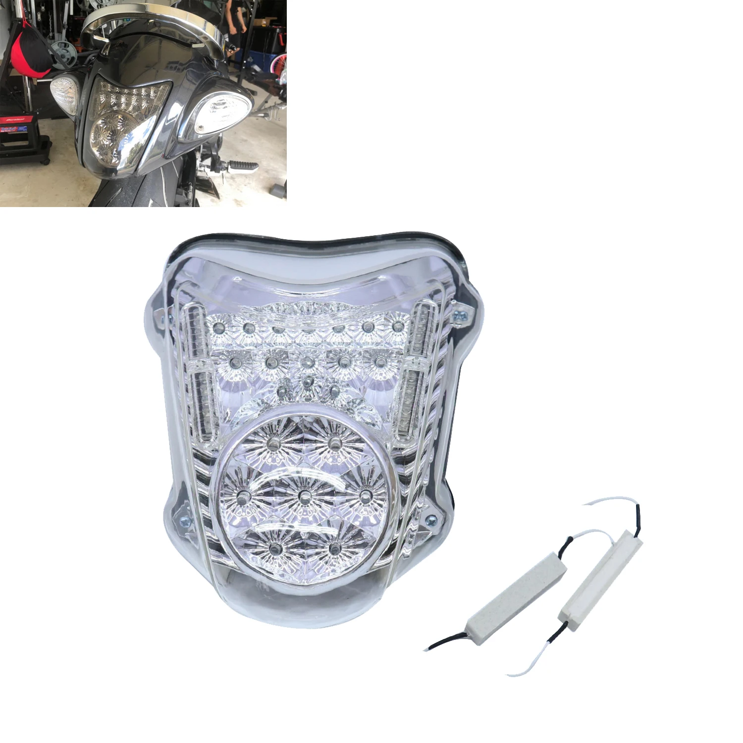 

Motorcycle Rear Tail Light Integrated Turn Signal For Suzuki Hayabusa GSX-R 1300 GSX1300R 2008-2013