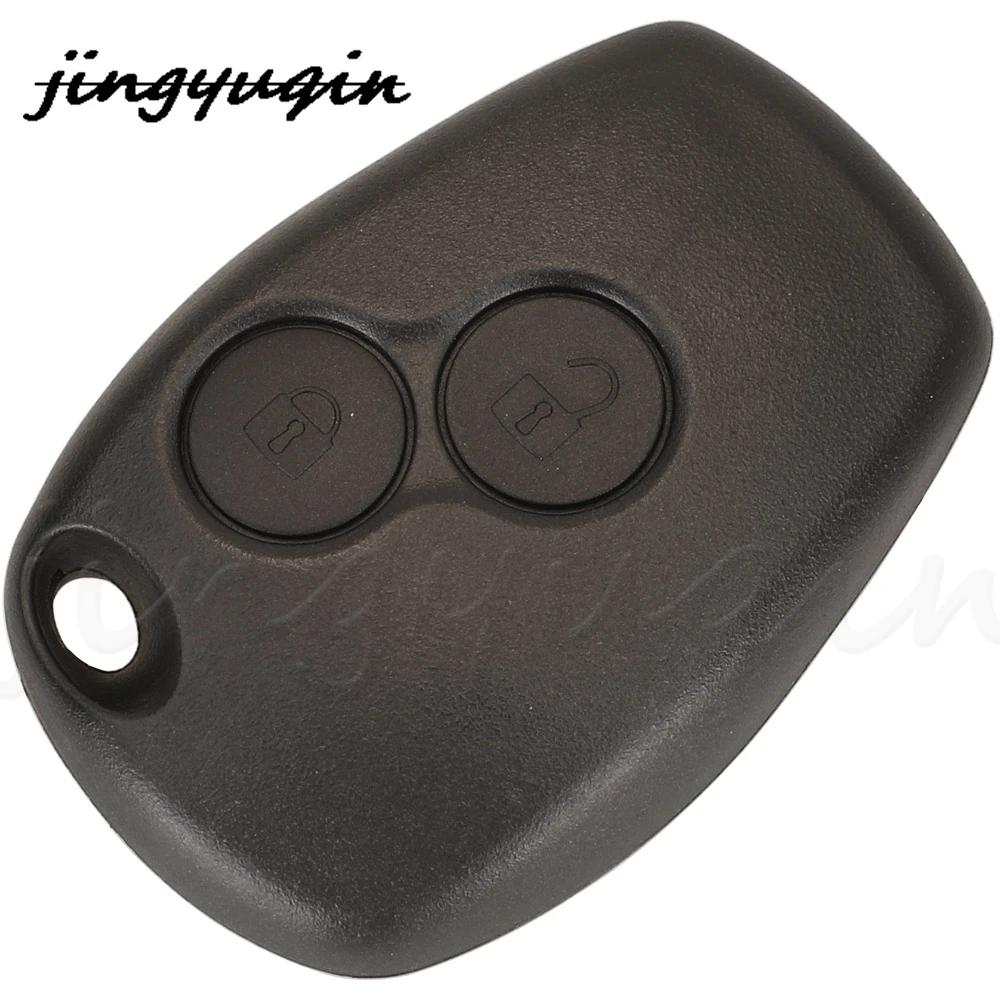 jingyuqin 10X Remote Key Shell For Renault Megane Modus Laguna Duster DACIA Sandero Fluence Clio Kango Nissan Almera with label