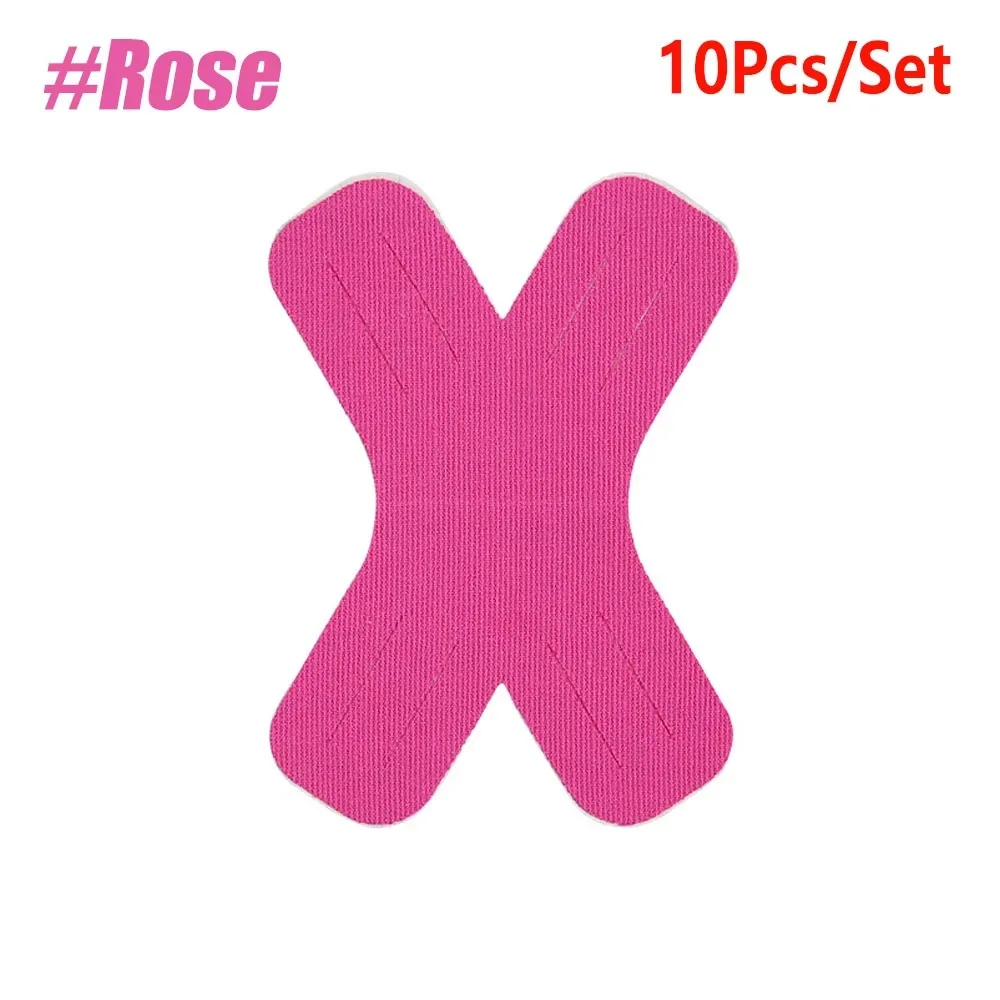 10Pcs/Set Waterproof Gym Kinesiology Tape Precut Breathable Athletic Sports Tape Self-adhesive Relieve Muscle Soreness
