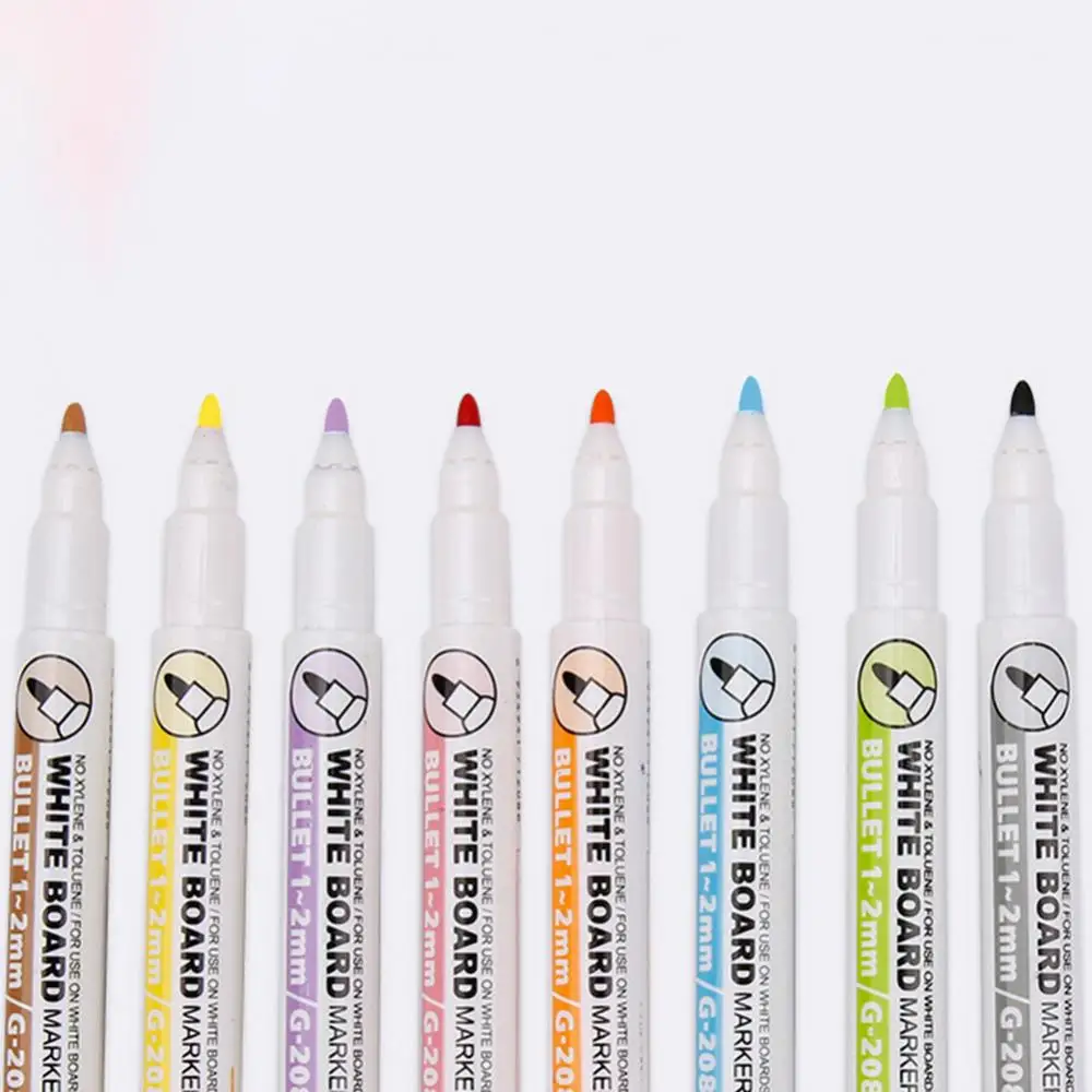 Magnetic Whiteboard Pen White Board Markers Writing Drawing Board Marker Water-Based Pen with Erasable Cap Office Supplies