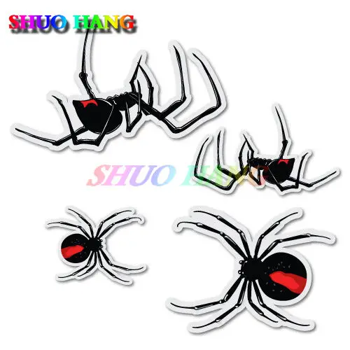 

4x Redback Spider Car Sticker Funny Australian Car Flag 4x4 Vinyl Die Cut Auto Parts Window Trunk Motorcycle Decal PVC