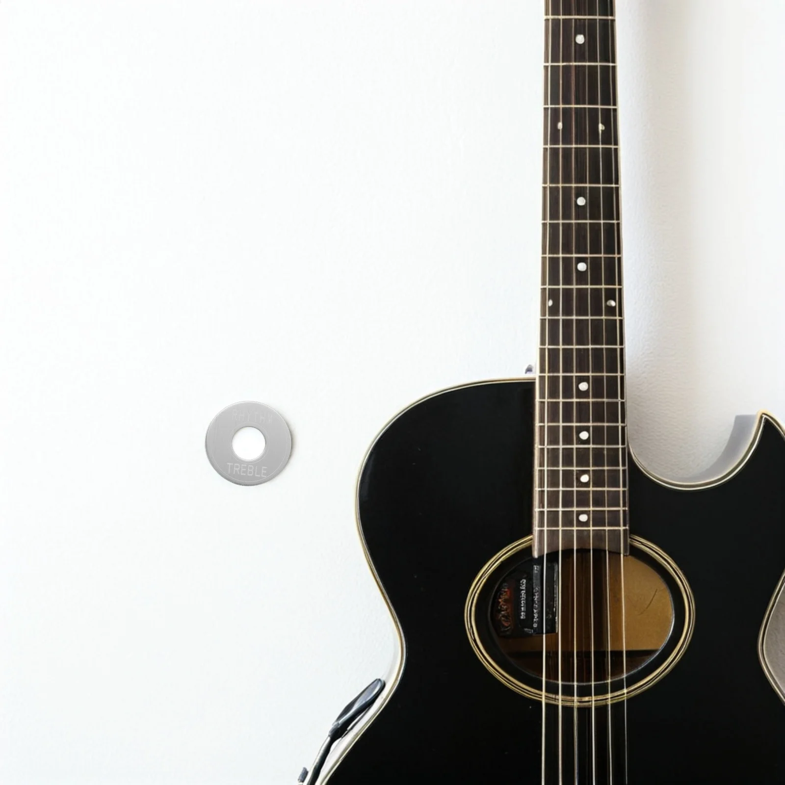 

2pcs Guitar Accessories Durable Metal Toggle Switch Washer Control Ring Selector Rhythm Treble Bezel Electric Guitar Hardware