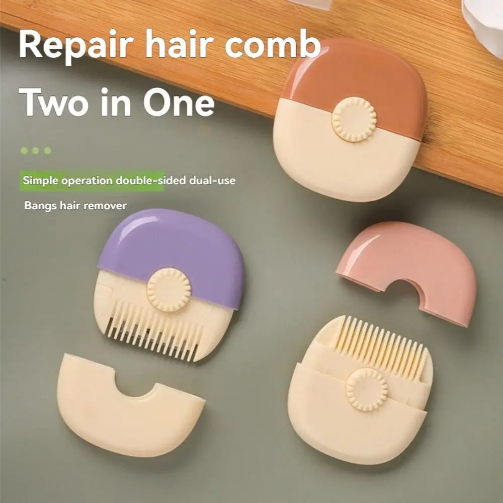 

2 in 1 Hair Clipper Comb Blades Replaceable Adjustable Blades Bangs Trimmer Styling Tool DIY Hair Trimmer Hairstyling Supplies