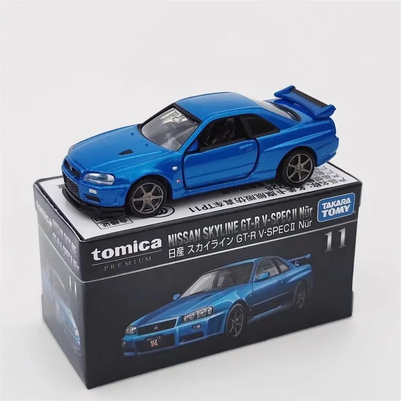 

Takara Tomy Tomica Premium 11 Nissan Skyline GT-R V-SPECII Nur 1:62 Cars Alloy Motor Vehicle Diecast Metal Model Toys for Boys