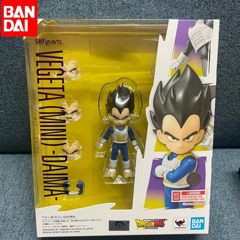 Genuine Bandai S.H.Figuarts Shf Dragon Ball Vegeta Mini Daima Anime Action Collection Figures Model Toy Birthday Gifts