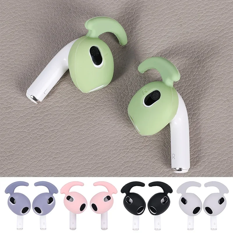 3 пары для Airpods3, силиконовые наушники, насадки для наушников, мягкие шапки, аксессуары, гарнитура, вкладыши, чехол, шапка для Airpods3