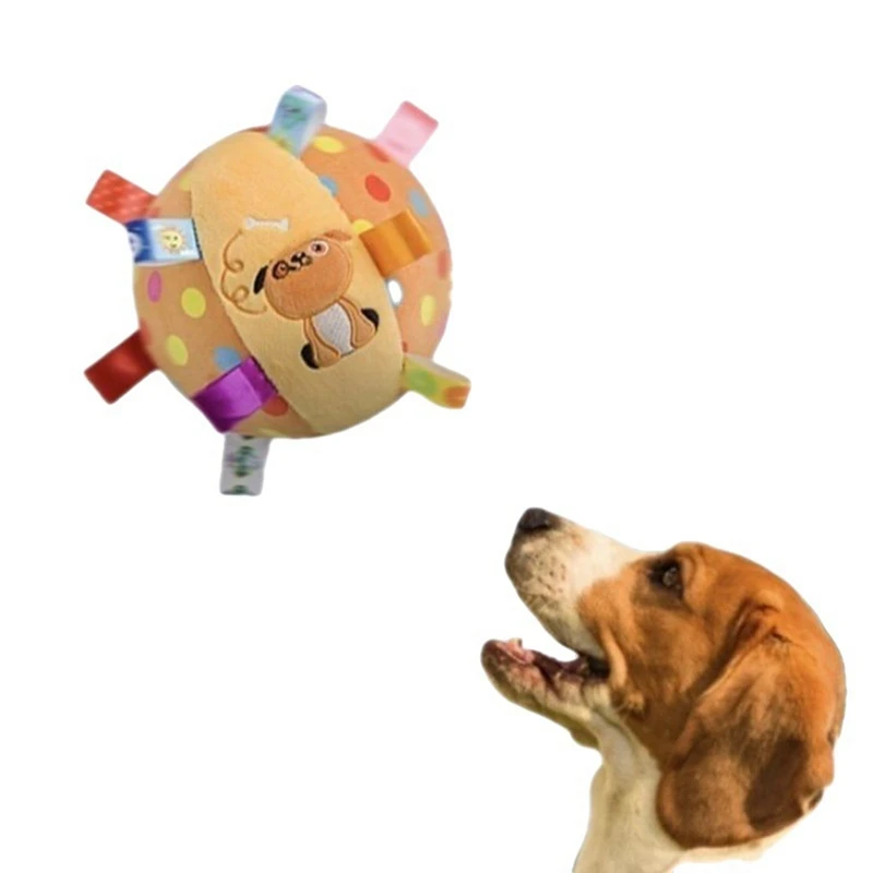 스트랩이 달린 인터랙티브 공 장난감, 봉제 개 장난감, 축구공, 개 훈련 장난감, 중소형 개용 공