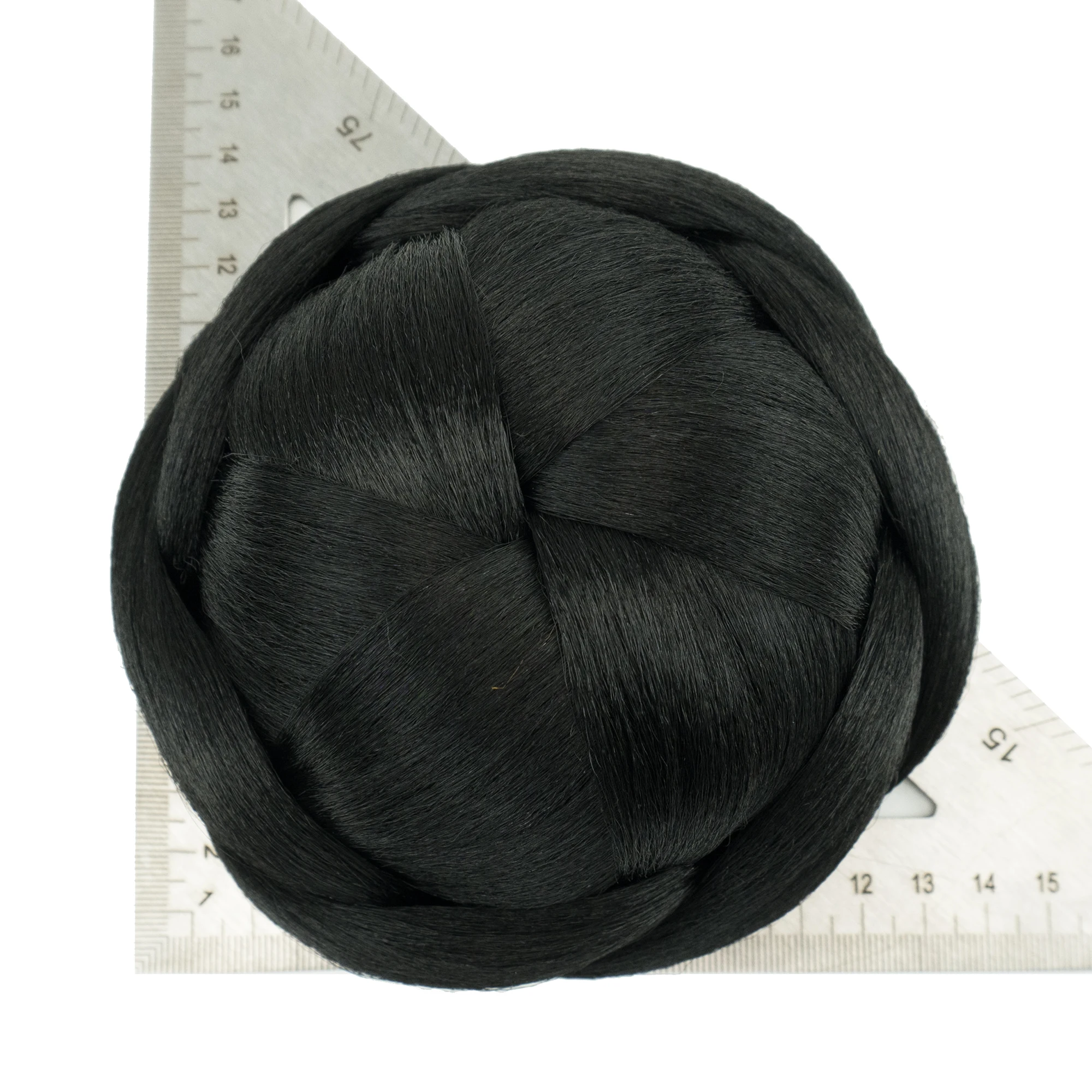 Synthetic Large Size Dancer Braided Chignon Hair Cover Donut Hairpieces Scrunchies Hair Bun Wig Updo for Women