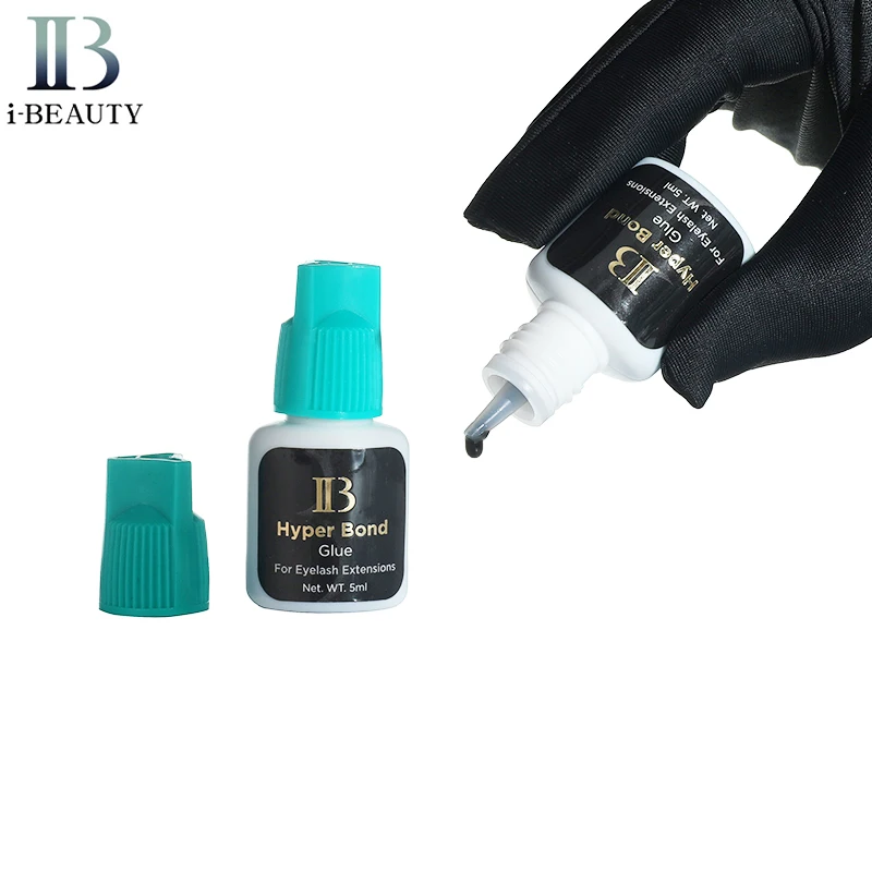 I Beauty Eyelash Extension Adhesive Hyper Bond Glue Blue Cap Glue 5ml 0.5S Dry Long Lasting IB Glue for Professional