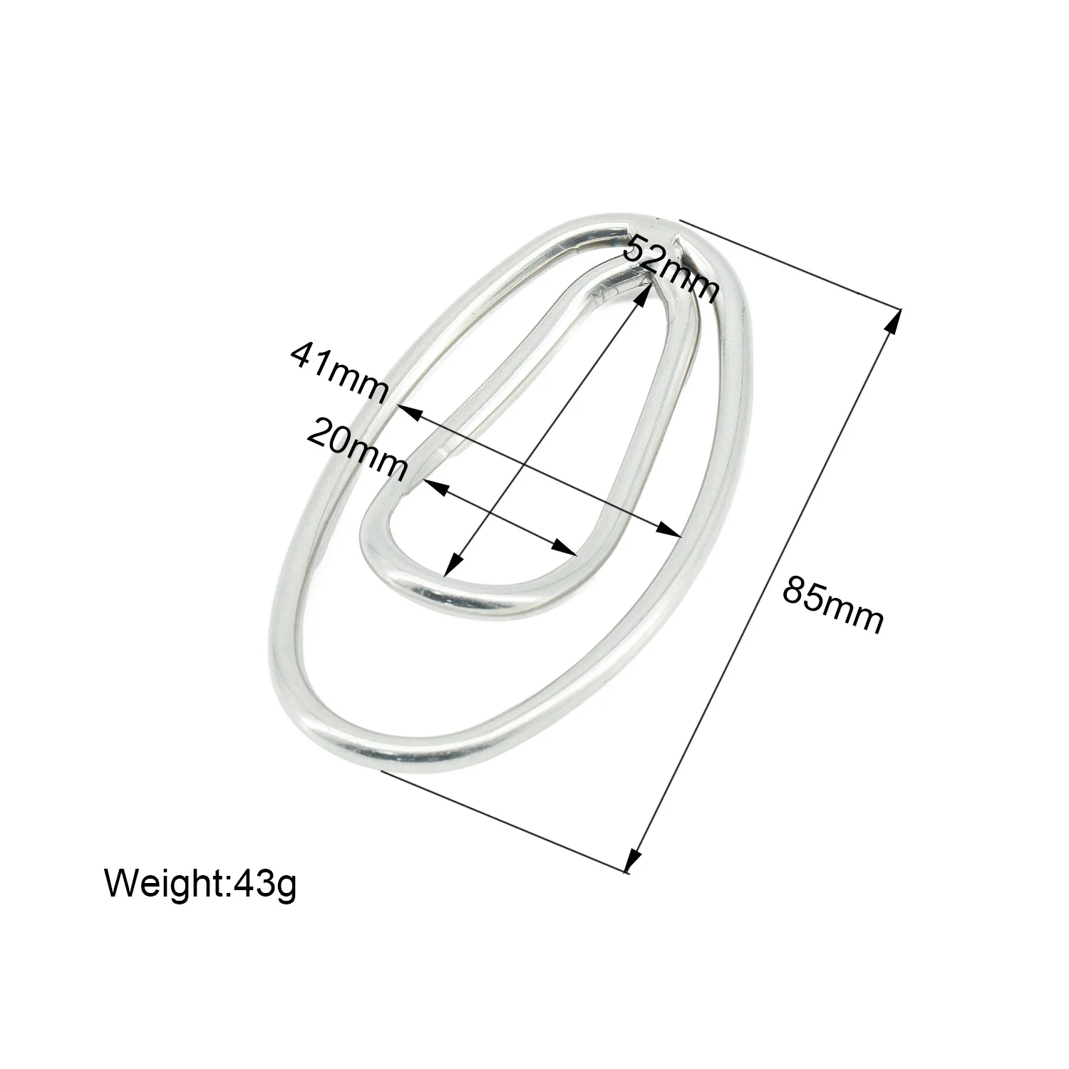 304 Stainless Steel Small Size Male Chastity Clip Discreetly Conceals Bulges Perfect for Cross-Dressers view 6