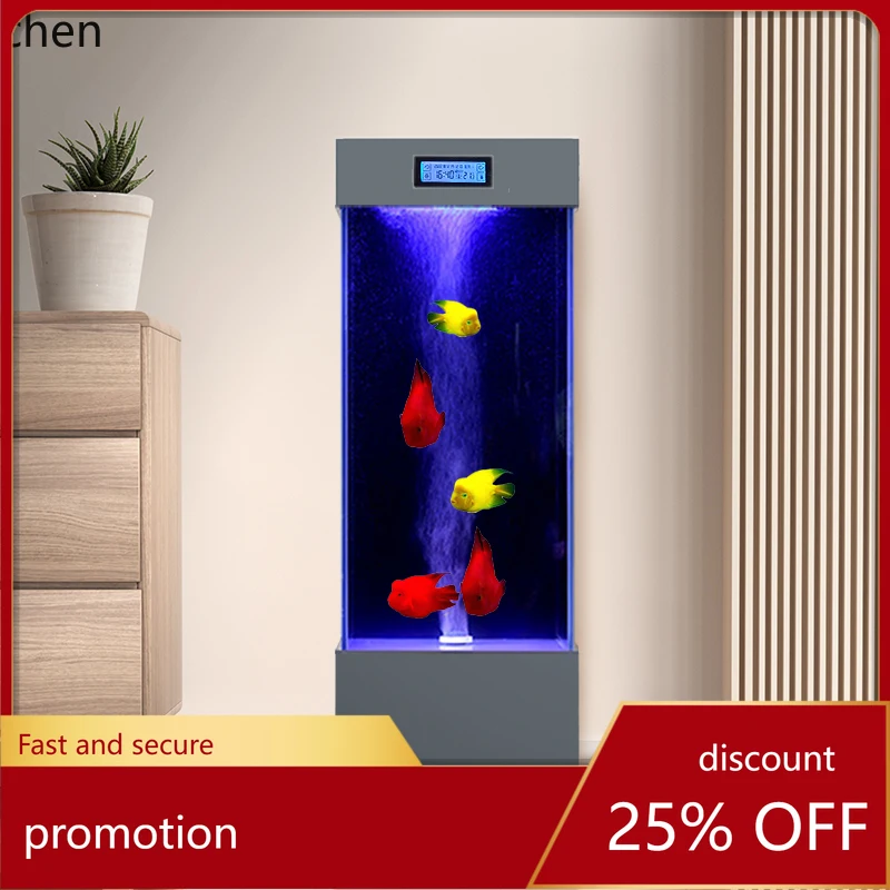 

HXL ultra-white glass fish tank aquarium living room small and medium household floor
