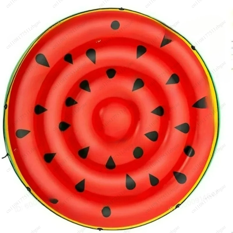 Watermelon Shaped Inflatable Floating Bed Swimming Air Mattress Water Float Pad Outdoor Water Entertainment  for Beach Camping
