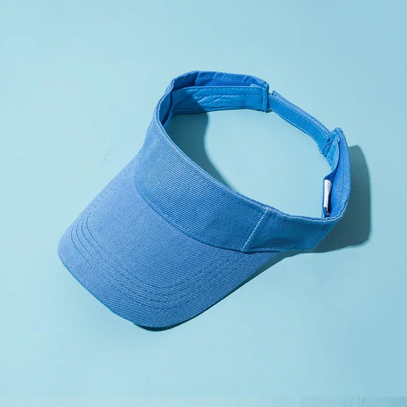 Unisex Summer Baseball Cap Casual Empty Top Sun Visor Tennis Cap for Children Outdoor Group Activities Solid Sunscreen for Boys