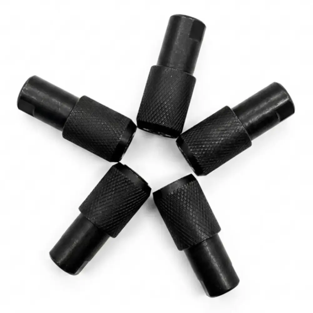 5pcs M10 Thread Angle Grinder Adapter High-Strength Alloy 6.35mm Internal Hex Hex Converter Wear-Resistant Construction