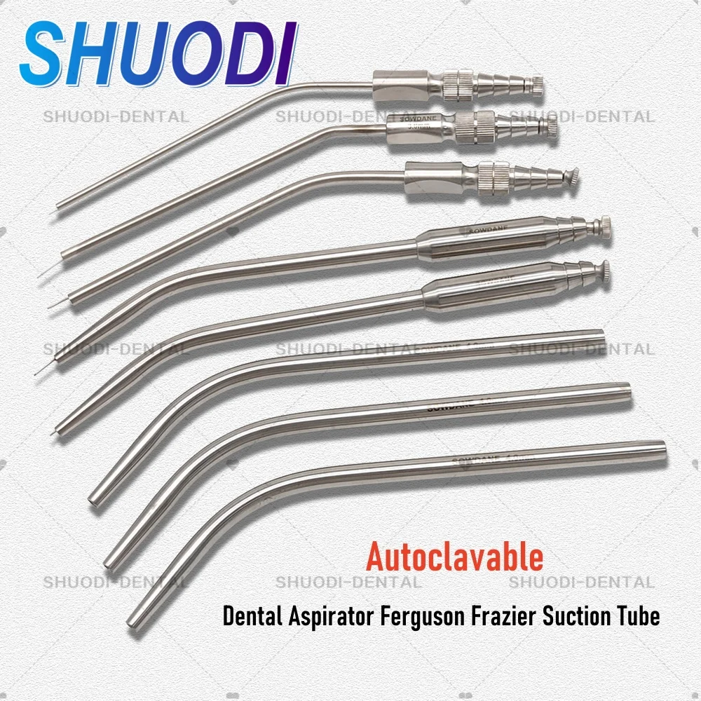 Dental Aspirator Ferguson Frazier Suction Tube dental Stainless Steel suction tube Surgical Laboratory Tube