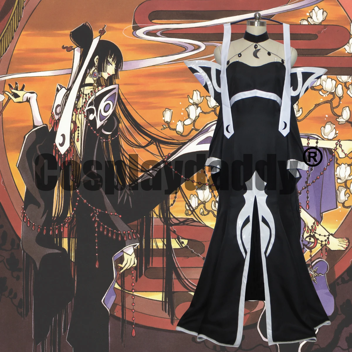 

Tsubasa: RESERVoir CHRoNiCLE xxxHOLiC Yuuko Yūko Yuko Ichihara Dimensional Witch Outfit Dress Anime Cosplay Costume