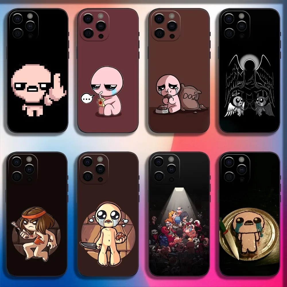 The Binding Of I-Isaac Phone Case For iPhone 16,15,14,13,12,11,Pro,X,XS,Max,XR,Plus,Mini Soft Black Cover