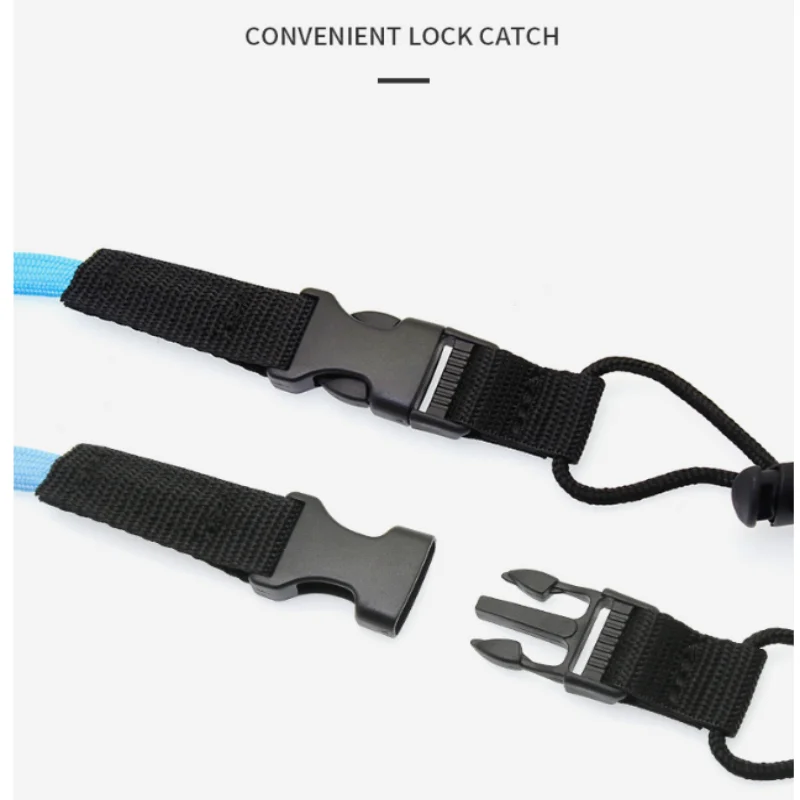 ISURE MARINE 2 قطعة مجداف مكافحة فقدان حبل نفخ كاياك سلامة ملزمة حبل حبل ثابت حبل مرن متعدد الألوان