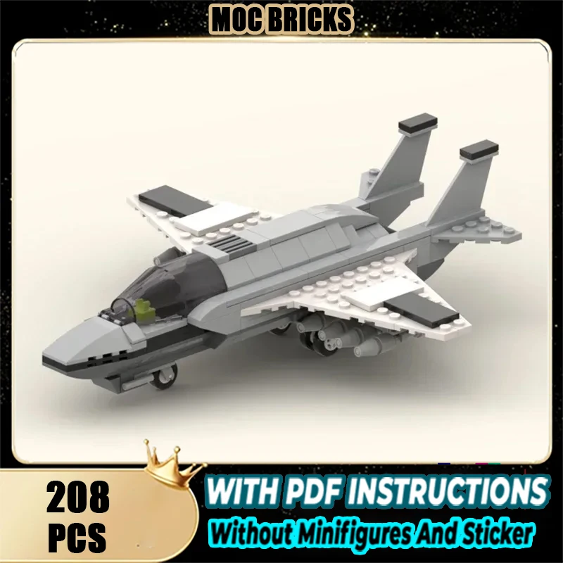 

Military Aircraft Model Moc Building Bricks FS-10 Emissary Fighter Technology Blocks Gifts Christmas Toys DIY Sets Assembly
