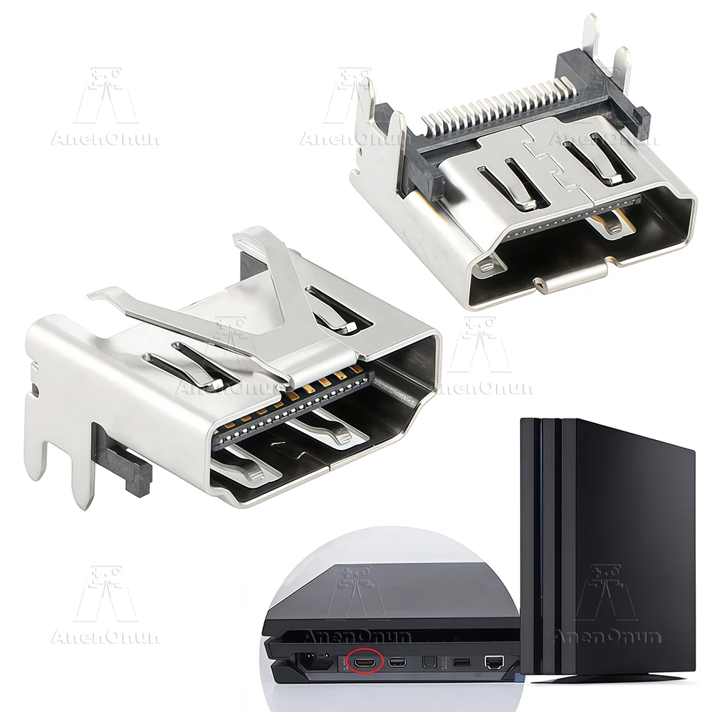 

Original HDMI Port for PS4 Slim/PS4 Pro Replacement Repair Part HDMI Display Socket Jack PS4 Slim/PS4 Pro Console Accessories