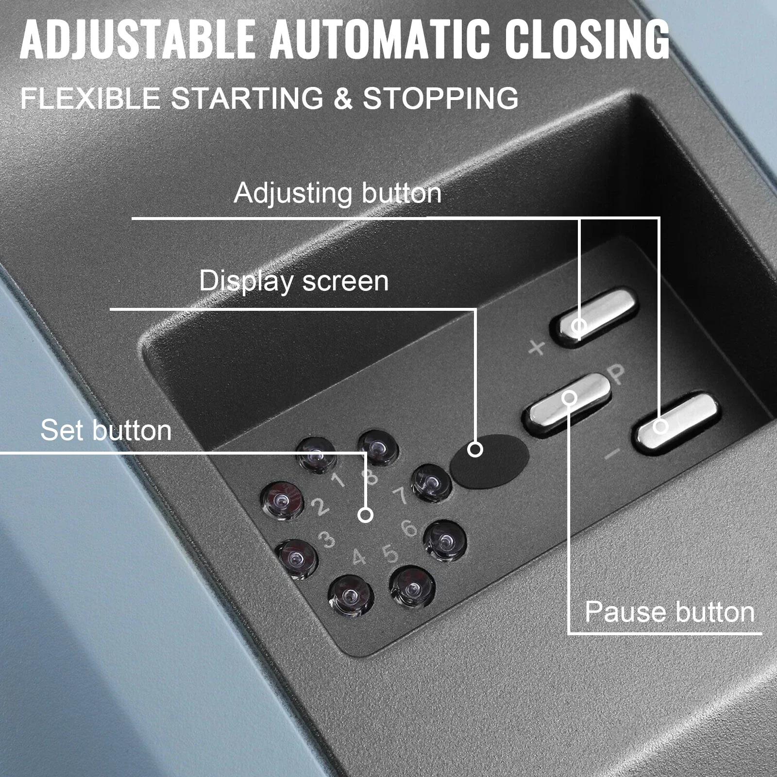 VEVOR-abridor de puerta de garaje automático, dispositivo eléctrico con Control remoto, 15 M², aplicable, 1000 N, fuerza de tracción, AC220V